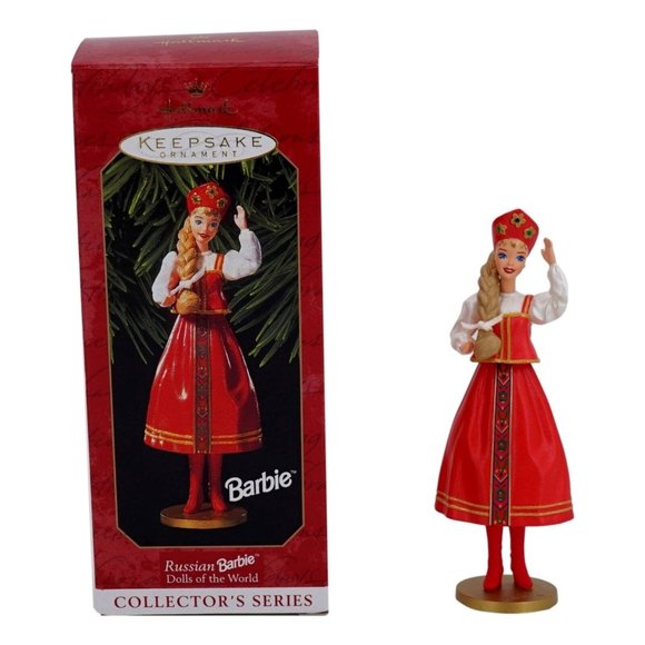 Hallmark Keepsake Ornament Barbie (Russian Barbie) Dolls of the World Series #4 - Picture 1 of 10